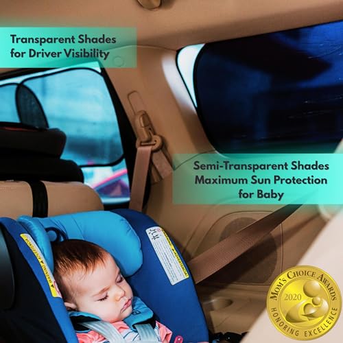 Car Window Shades - Certified 99.79% UVA & 99.95% UVB sun - Product Imagery