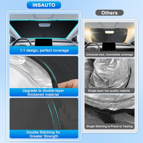 INSAUTO Custom Fit Windshield Sun Shade for Lexus RX 2016-2022 - Product Imagery