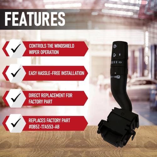 Windshield Wiper/Turn Signal Switch - Compatible with Ford, - Product Imagery