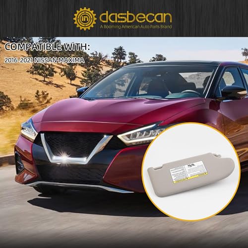 Dasbecan Driver Side Sun Visor Compatible with Nissan Maxima - Product Imagery