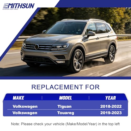3 Wipers Replacement for 2018-2024 Volkswagen Tiguan Windshield - Product Imagery