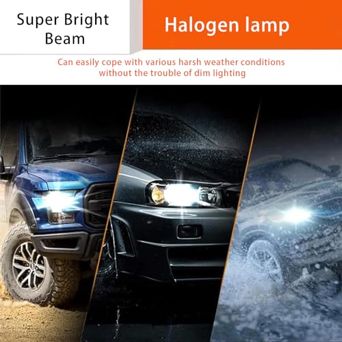 2 PCS Car 9005-55W Halogen Bulb, 12V Super Penetrating Quartz - Product Imagery