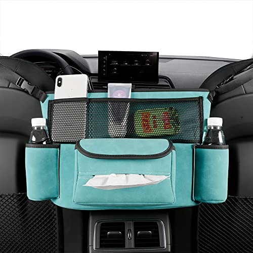 JEYODA Car Handbag Holder Between Seats Suede Large Capacity Car - Product Imagery