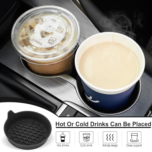 SINGARO Car Cup Holder Coaster, Silicone Cup Holder Insert, - Product Imagery