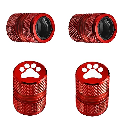 Tire Valve Stem Caps - 4 Pack Anti-Corrosion Premium Anodized - Product Imagery