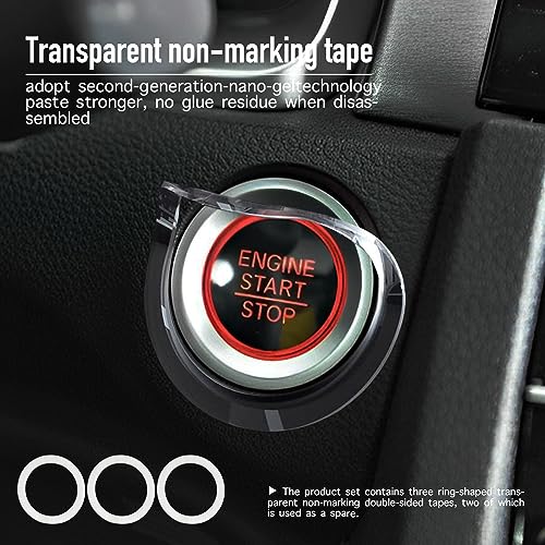 Original Push Start Button Cover, Metal Mecha Car Engine Start - Product Imagery