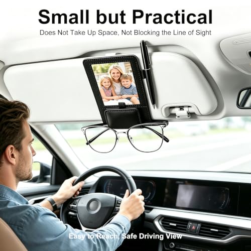 3 in 1 Sunglass & Photo Holder for Car, Universal Strong - Product Imagery