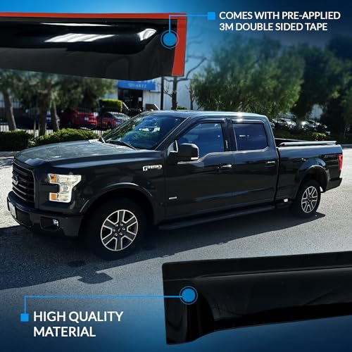Outside Mount Window Vent Visors Rain Guards Compatible with - Product Imagery