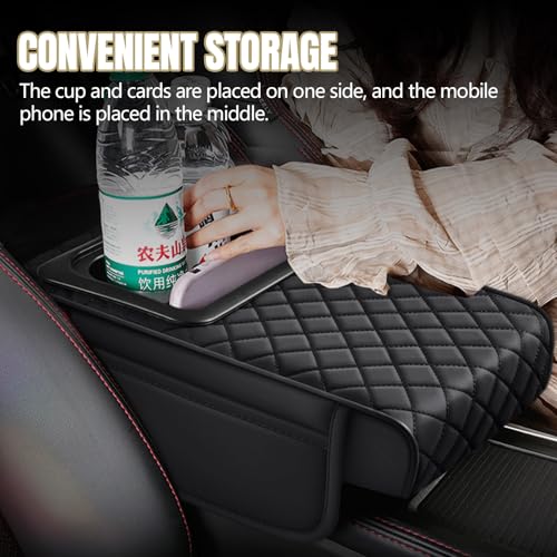 Hovom Car Center Console Cover, 4 in 1 Memory Foam Armrest Pillow - Product Imagery