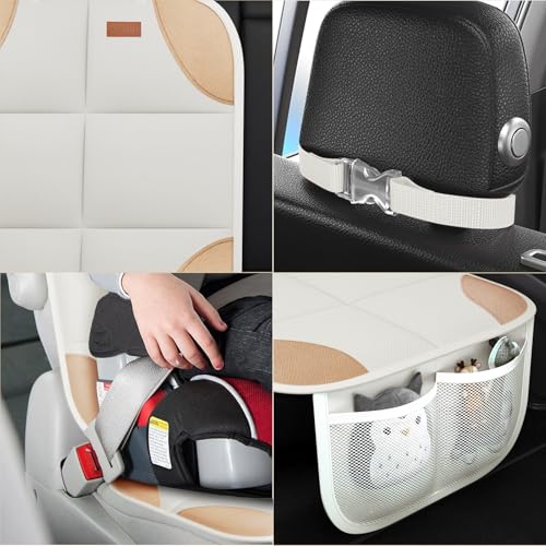 SMART ELF 2 Pack in Gift Box Car Seat Protector (Beige Brown) - Product Imagery