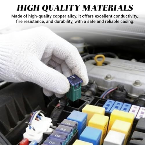 10PCS Car Fuse Combination, Low Profile Box Shaped Automotive - Product Imagery