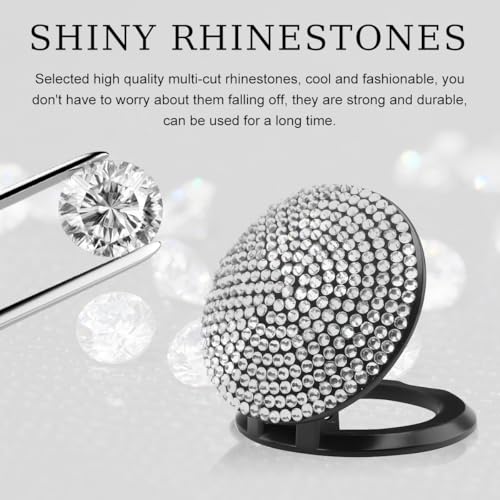 povtii Car Start Stop Button Cover, Anti-Scratch Bling Push - Product Imagery