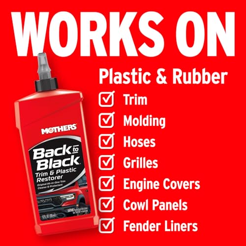 Mothers Back-to-Black Trim & Plastic Restorer, 12 oz. (06112) - Product Imagery