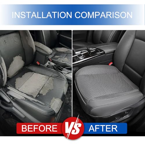 1 Pack Gray Ventilated Bottom Car Seat Cover - Product Imagery