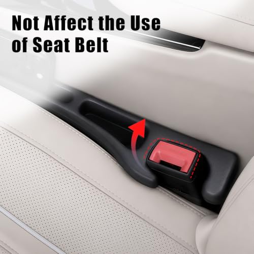 Car Seat Gap Filler Organizer 2 PCS Black Universal Seat Gap - Product Imagery