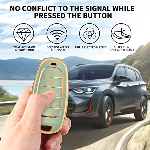 MILD EAST For Hyundai Key fob Cover with Keychain - Product Imagery