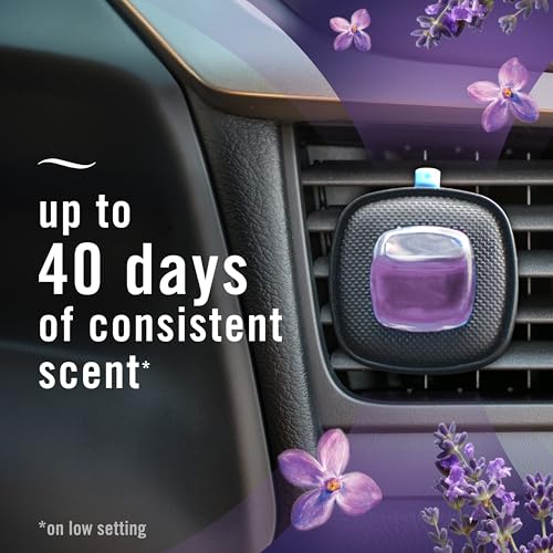 Febreze Car Vent Clip, Downy Calm Scent, 2 Count, 0.13 oz Total - Product Imagery