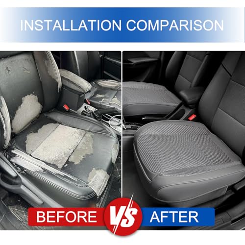 2 Pack Gray Ventilated Bottom Car Seat Cover - Product Imagery