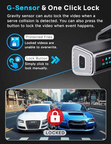 Navycrest 4K Dash Cam Front and Rear, Built-in 5G WiFi, Dash - Product Imagery