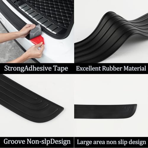 SINGARO Car Rear Bumper Protector, 33.07inch x2.75inch Car/SUV - Product Imagery