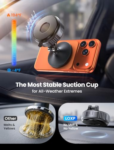 LOXP for MagSafe Car Mount, Vacuum Phone Holders for Your Car, - Product Imagery