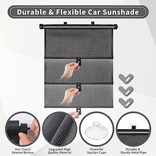 Sfee Car Window Shade for Side Windows, 2 Pack Sun Shade - Product Imagery