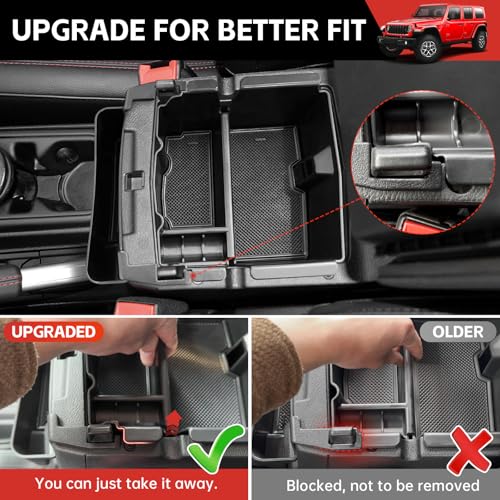 Center Console Gear Shift Organizer Fit for 2018-2025 Jeep - Product Imagery