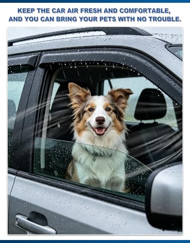 Out-Channel Window Visors Rain Guards for Honda Civic Sedan - Product Imagery