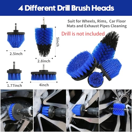 Qydipclin 45Pcs Car Detailing Kit, Car Detailing Brush Set, Car - Product Imagery