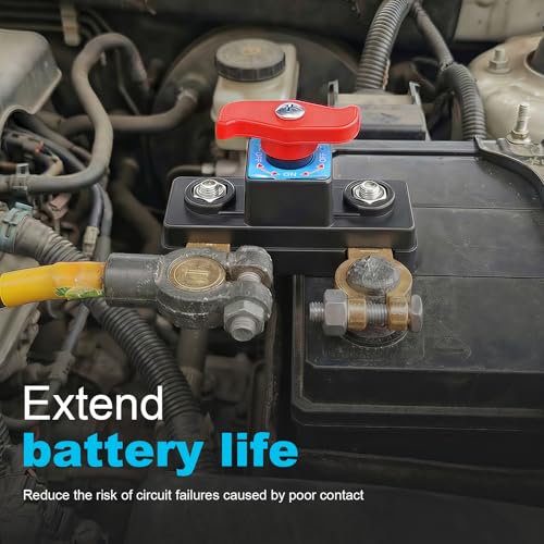 4 Pack Battery Disconnect Switch 12V 24V,Heavy - Product Imagery