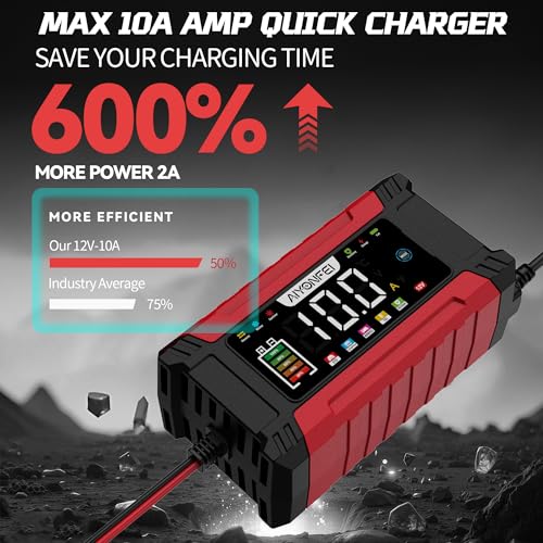 Car Battery Charger 12V 10Amp Fully Automatic Smart Trickle - Product Imagery
