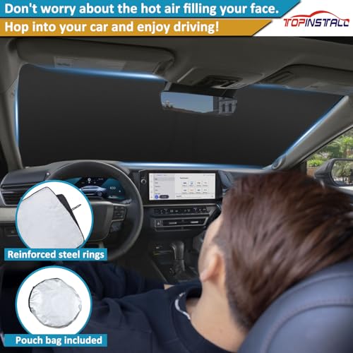 TOPINSTALL New Foldable Sunshade Compatible with 2025 2026 - Product Imagery