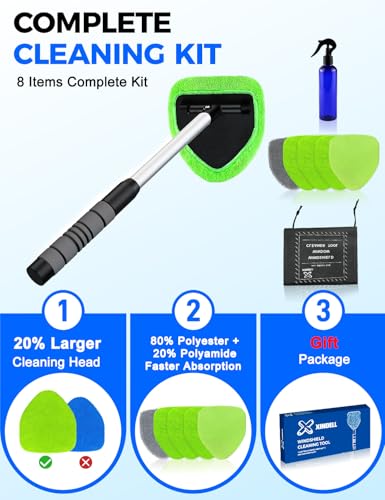 XINDELL Interior Windshield Cleaner Tool – Car Interior Window - Product Imagery
