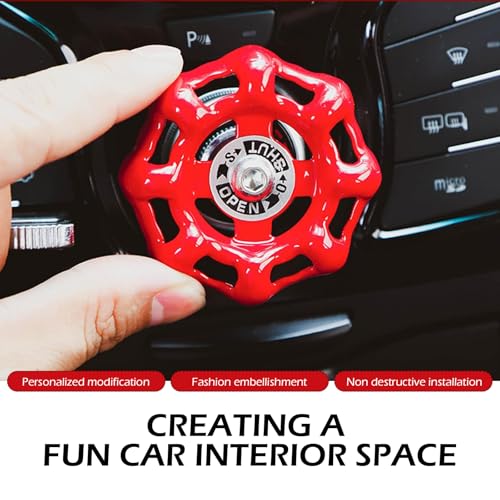Metal Car Rotary Knob Decor, One Button Start Shift Knob Cover - Product Imagery