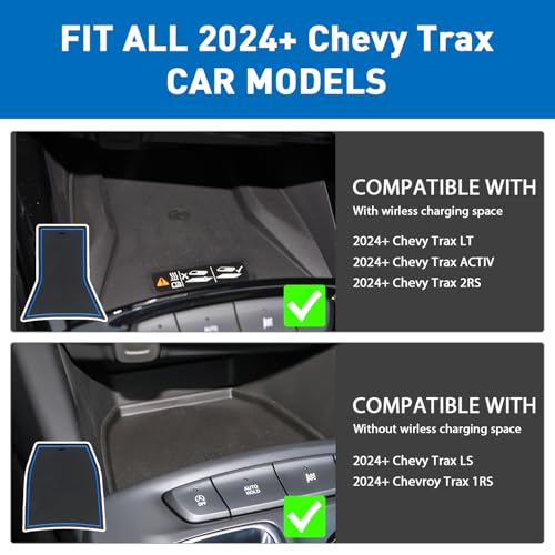 Cup Holder Inserts Door Slot Mat for 2026 2025 2024 Chevy Trax - Product Imagery