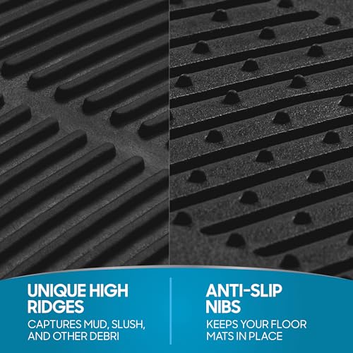 BDK Floor Mats, 4-Piece All-Weather Car Mat with Universal Fit - Product Imagery