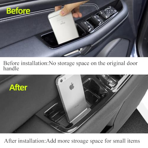 Front Row Door Side Storage Box Fit Ford Edge 2015-2025 ABS Tray - Product Imagery