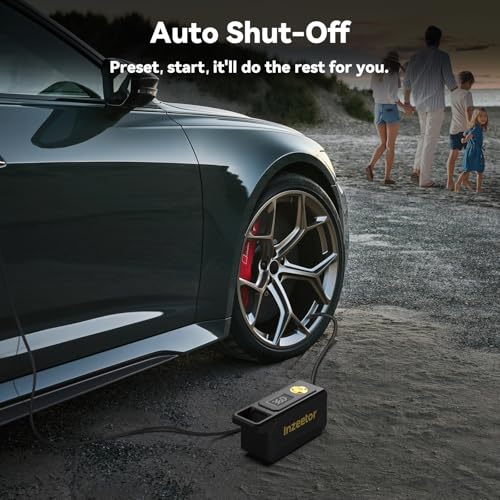 150 PSI Tire Inflator Portable Air Compressor with Digital - Product Imagery