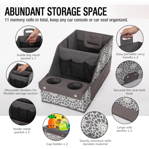 MULISOFT Car Seat Organizer - Backseat with 11 Compartments, 2 - Product Imagery