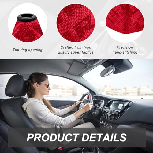 Car Shift Boot Cover, Fabric Shifter Lever Knob Boot Dustproof - Product Imagery