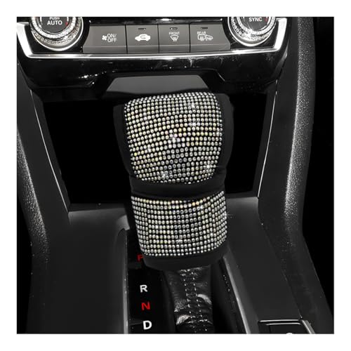 povtii Diamond Car Shift Knob Cover, Shining Crystal Car Gear - Product Imagery
