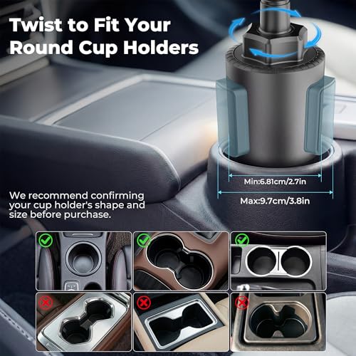12V Car fan, Portable Vehicle Cooling Fan for Front Seat, 360° - Product Imagery