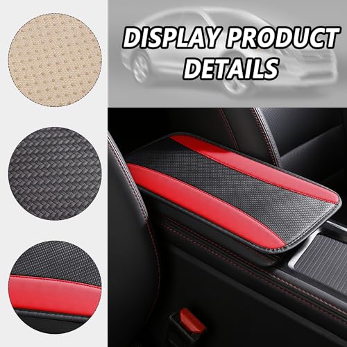 IHOTDER Stylish Car Center Console Cover,PU Leather Car Armrest - Product Imagery