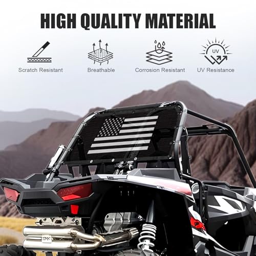 Rear Window Net for Polaris RZR PRO XP 4 / Pro R / Turbo R, US - Product Imagery