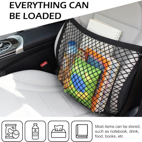 Single Layer Car Front Seat Mesh Storage Organizer, - Product Imagery
