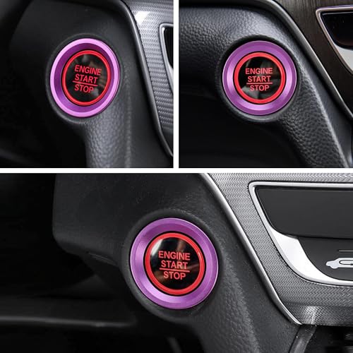 TOMALL Aluminum Engine Start Stop Push Button Cover Trim - Product Imagery