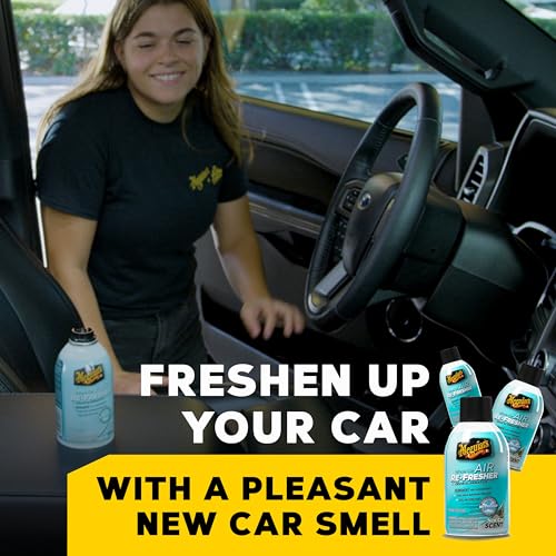 Meguiar’s Whole Car Air Refresher Odor Fighting MIst, New Car - Product Imagery