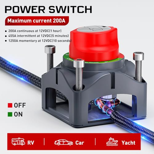 Nilight - 90015A Battery Switch 12-48V Waterproof Heavy Duty - Product Imagery