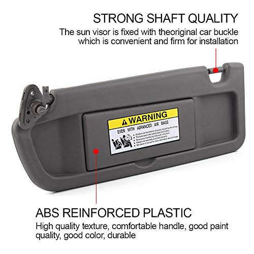 Dasbecan Left Driver Side Sun Visor Compatible with Honda Civic - Product Imagery
