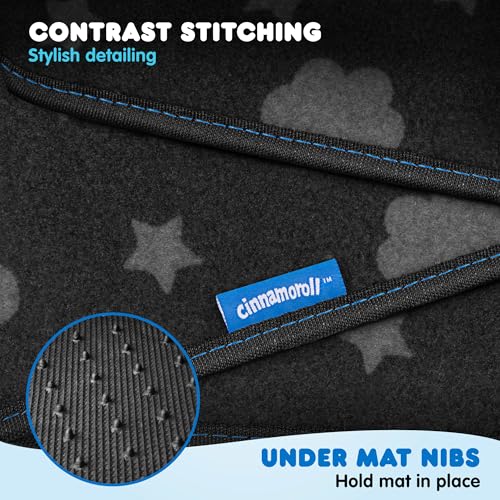 Cinnamoroll Carpet Car Floor Mats - Universal Fit for Cars, SUVs - Product Imagery